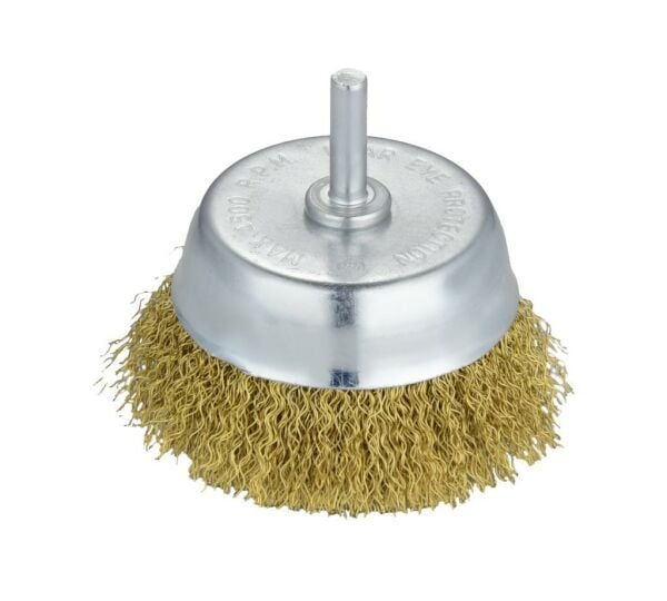 LEO Pimli Çanak Tel Fırça 60 mm.