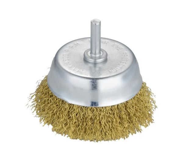 LEO Pimli Çanak Tel Fırça 75 mm.