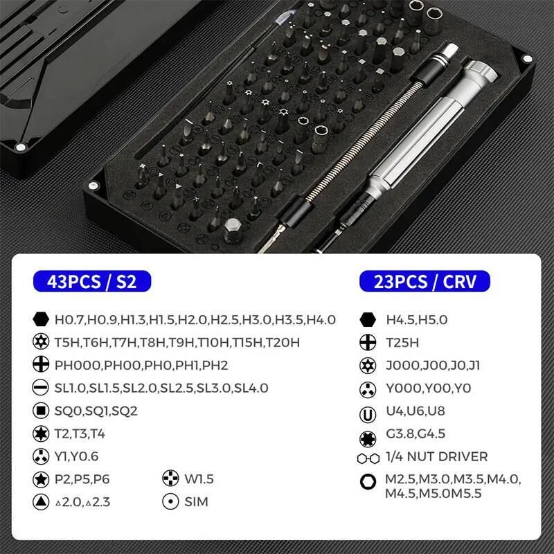 UF Tools KS-800088 Hassas 89 Parça Elektronik Onarım Tornavida Seti