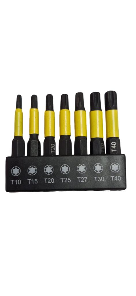 LEO S2 Kalite 7 Parça Torx Bits Seti T10-T15-T20-T25-T27-T30-T40