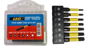 LEO S2 Kalite 7 Parça Torx Bits Seti T10-T15-T20-T25-T27-T30-T40