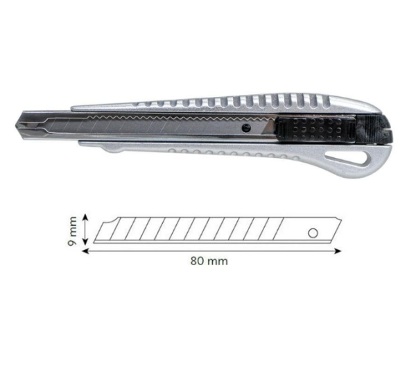 Leo SX-96 Dar Tip Metal Maket Bıçağı 9 mm