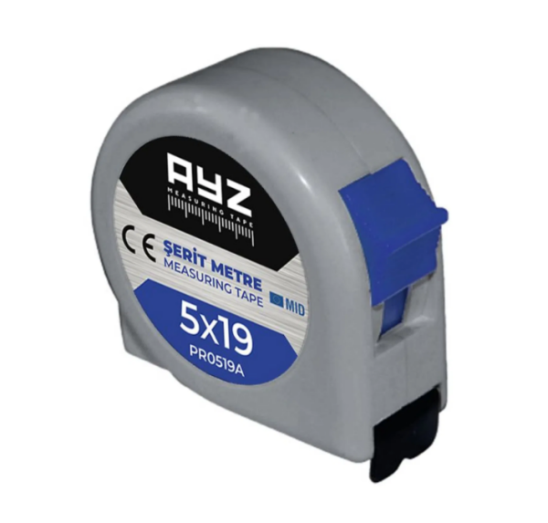 AYZ Şerit Metre Gri (Pr0519A) 5X19 Mt