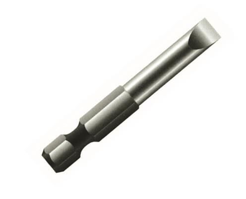 LEO 25 Adet SL 5.0x0.8 50mm ¼’’ S2 Kalite Mıknatıslı Bits Düz Matkap Ucu,Tornavida Ucu