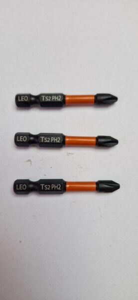 LEO 30 Adet Endüstriyel Mıknatıslı Bits Uç Ph2 50 mm Vida Sökme Yıldız Matkap Vidalama Ucu S2 Çeliği