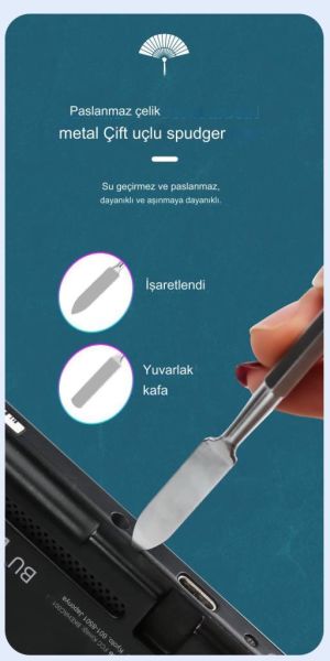 UF TOOLS KS-840116 126 Parça Silindir Saklama Kutulu Hassas Taşınabilir Mini Tornavida Seti