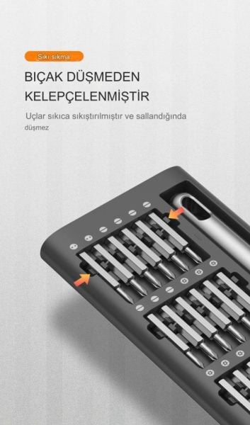 UF TOOLS KS-840117 51 Parça Çok Fonksiyonlu Hassas Tornavida Seti