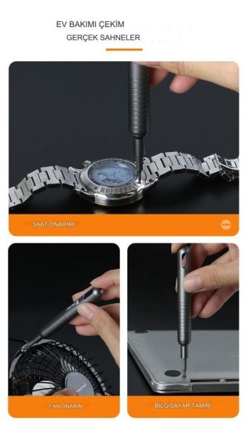 UF TOOLS KS-840117 51 Parça Çok Fonksiyonlu Hassas Tornavida Seti