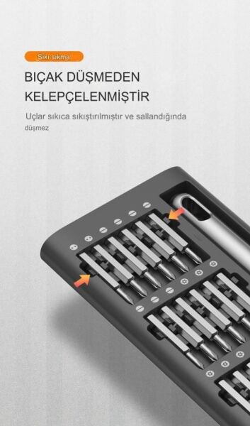 UF TOOLS KS-840117 51 Parça Çok Fonksiyonlu Hassas Tornavida Seti