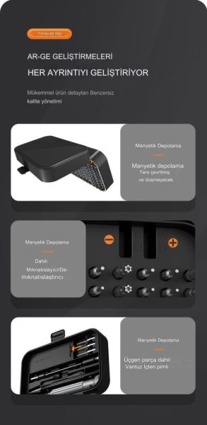 UF TOOLS 150 Parça Hassas Tornavida Seti KS-840150