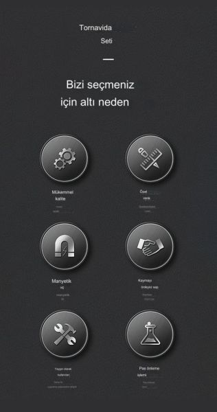 UF TOOLS 150 Parça Hassas Tornavida Seti KS-840150