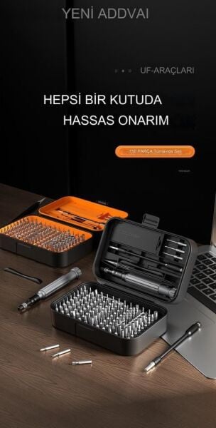 UF TOOLS 150 Parça Hassas Tornavida Seti KS-840150