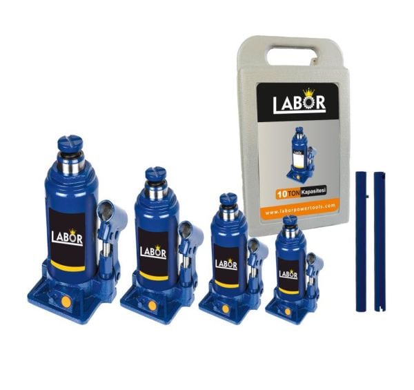 LABOR Hidrolik Şişe Kriko 2 Ton Plastik Kutulu