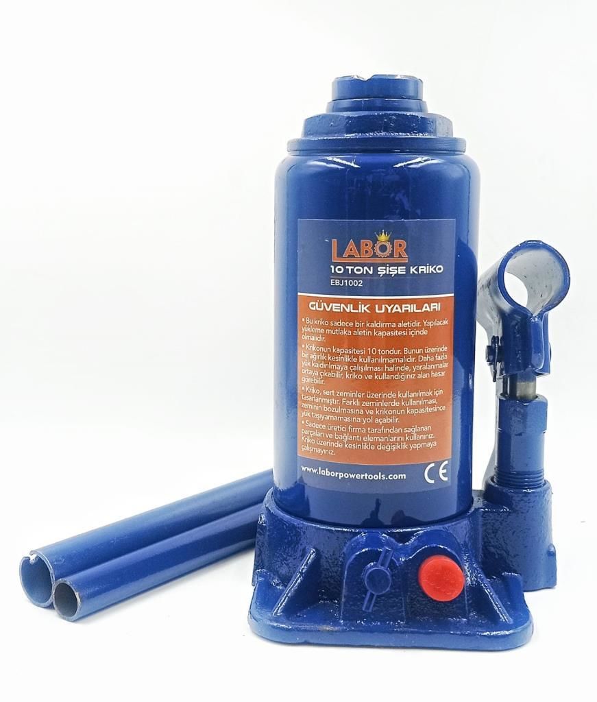 LABOR Hidrolik Şişe Kriko 10 Ton Plastik Kutulu