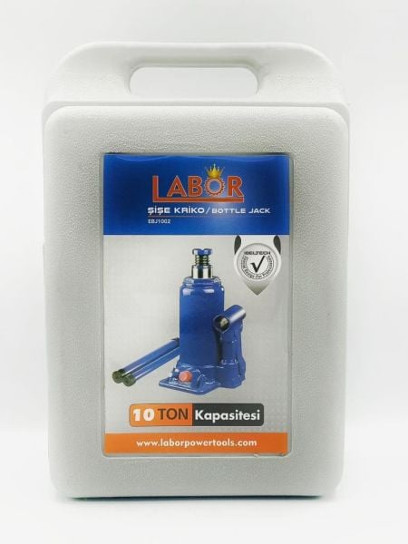LABOR Hidrolik Şişe Kriko 10 Ton Plastik Kutulu