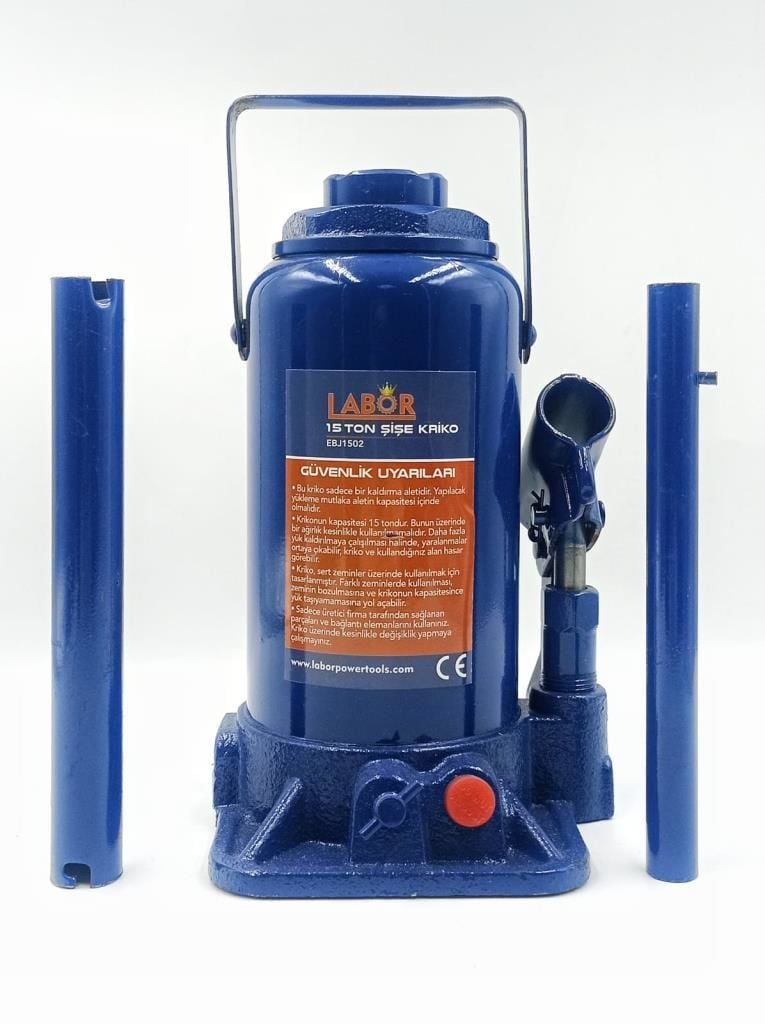 LABOR Hidrolik Şişe Kriko 15 Ton Karton Kutulu