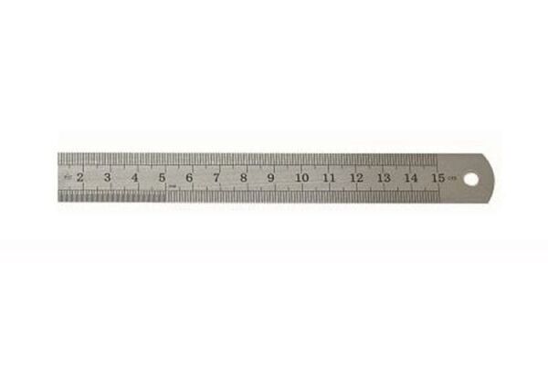 LEO Çift Taraflı Çelik Cetvel 150x20mm