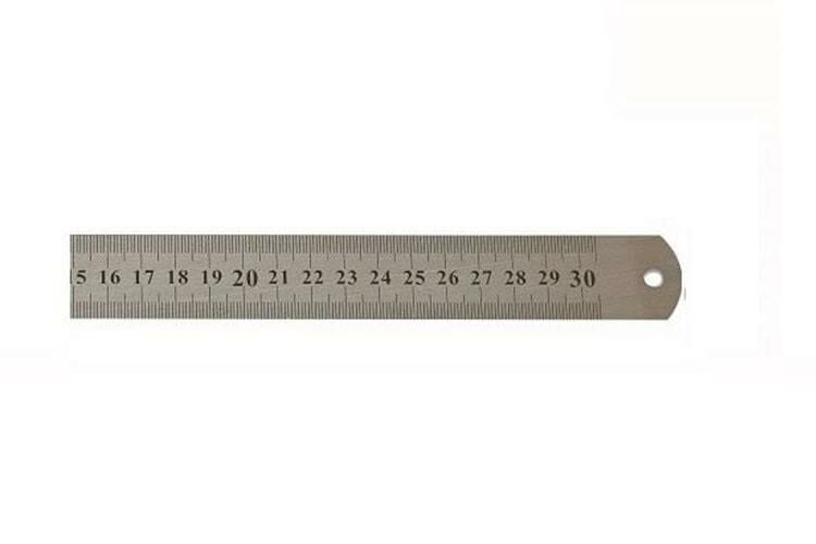 LEO Çift Taraflı Çelik Cetvel 300x25mm