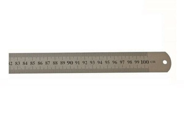 LEO Çift Taraflı Çelik Cetvel 1000x35mm