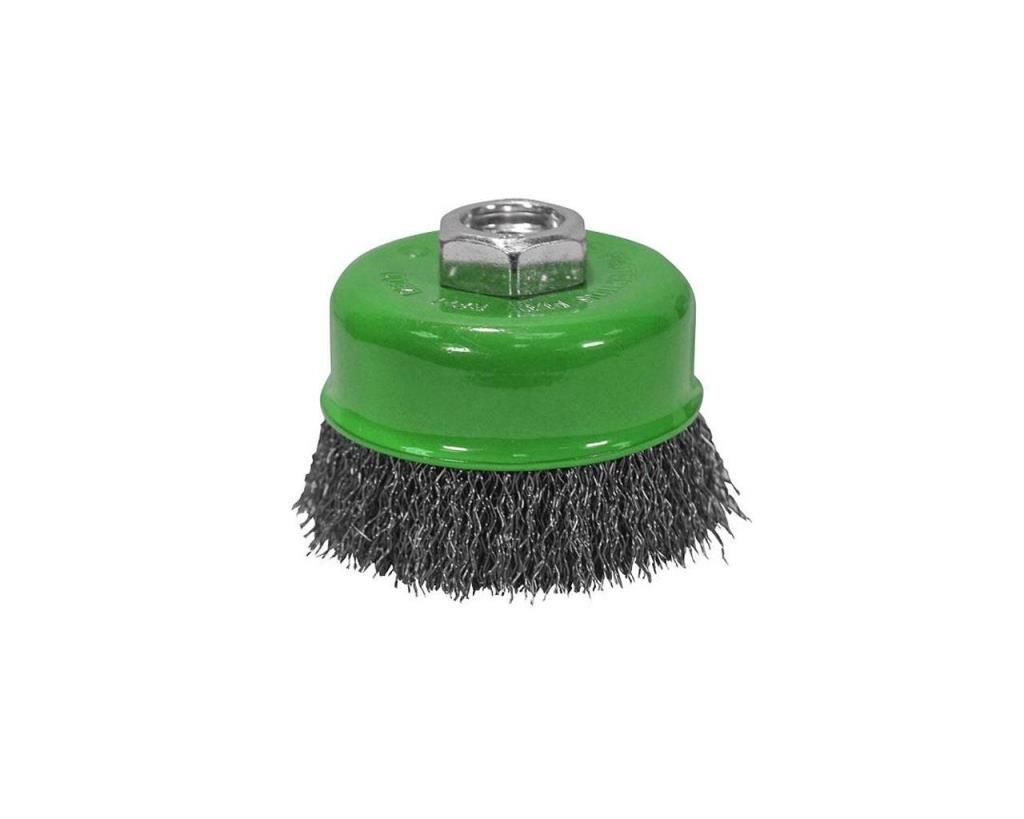 LEO Inox Saçaklı Çanak Tel Fırça 75mm