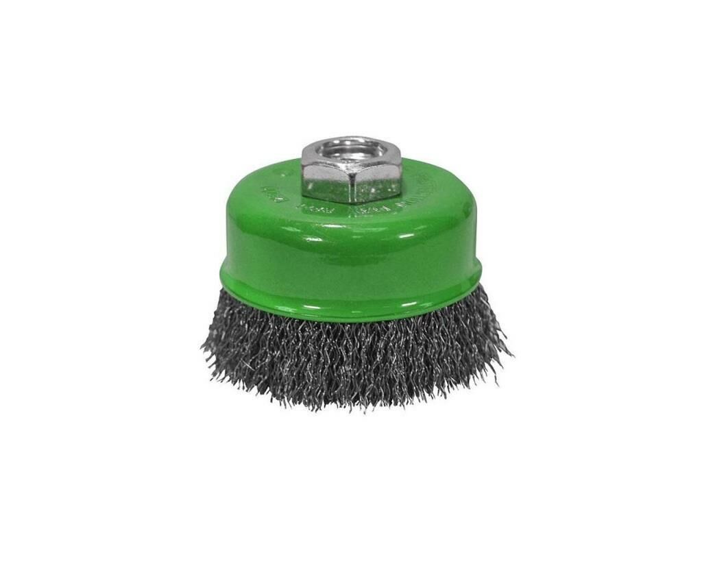 LEO Inox Saçaklı Çanak Tel Fırça 65mm