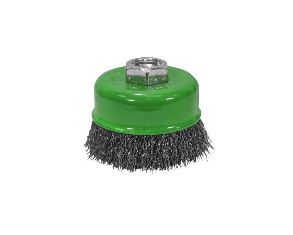 LEO Inox Saçaklı Çanak Tel Fırça 65mm