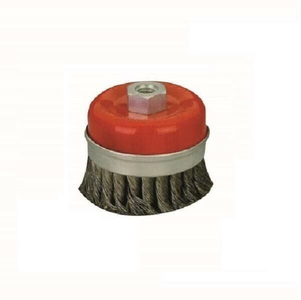 LEO Burgulu Çanak Tel Fırça , Çelik Kuşaklı 100mm